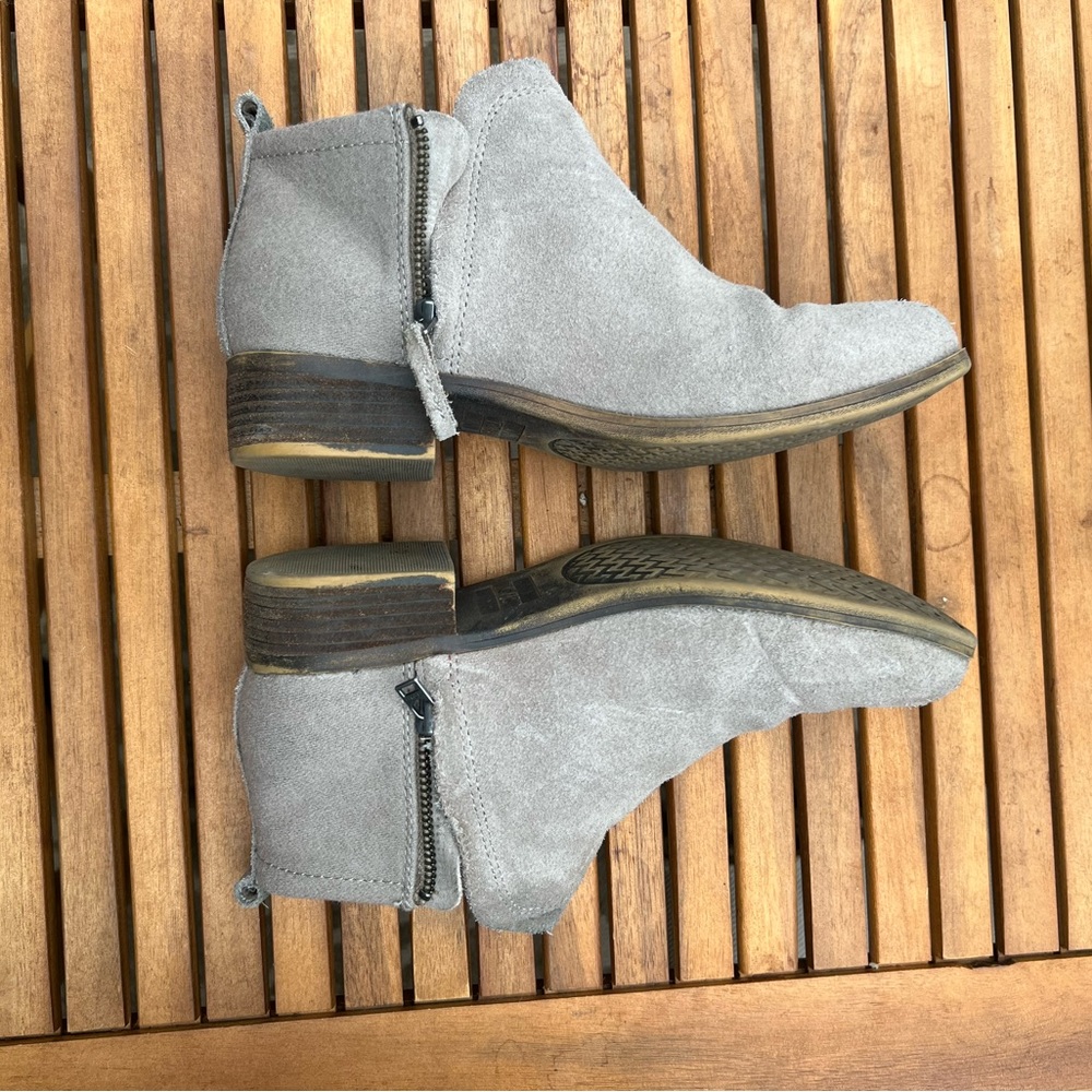 TOMS suede booties size 7
